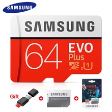 SAMSUNG Carte Mémoire Micro SD EVO + 128 GO 100 MB/s SDXC C10 U3 UHS-I MicroSD TF Carte EVO Plus 256 GO Classe 10 Grade 3 100% D'origine