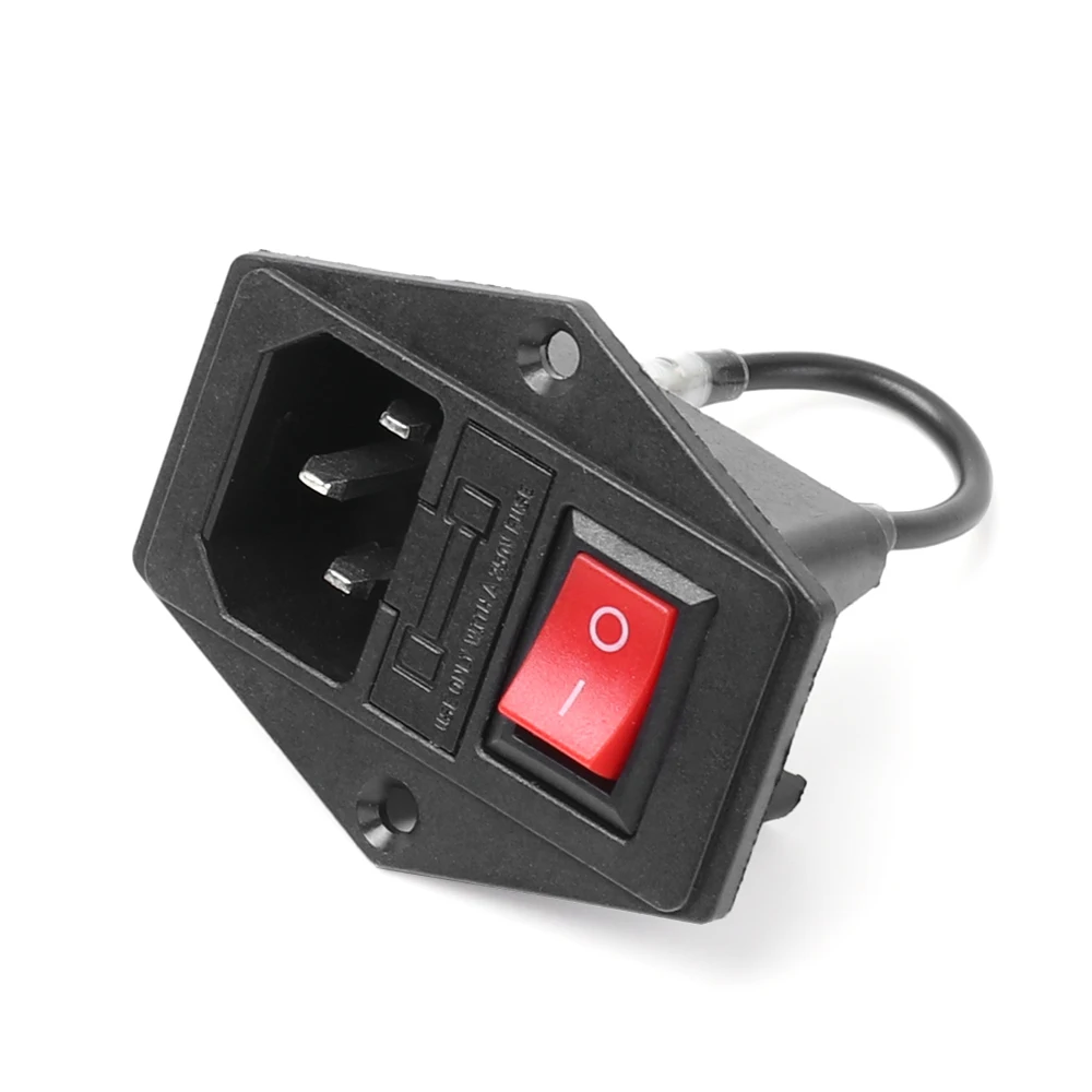 10 А 220 В AC Розетка питания три-контактный разъем 3d принтер DIY аксессуары продукт с тройным переключателем безопасности Розетка Электропитание