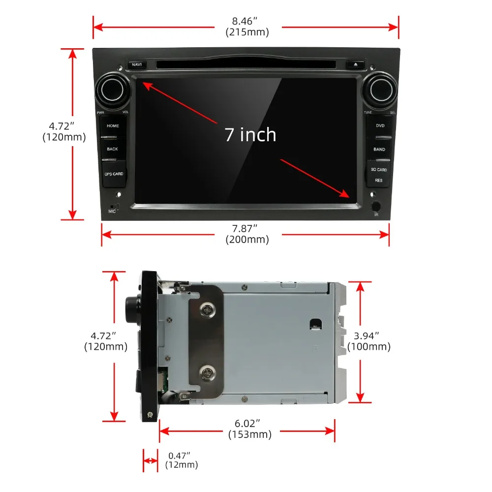 Perfect Bosion 4G+64G 2Din Android 9.0 Radio Car DVD Multimedia Player For Opel Vectra Corsa D Astra H Steering-Wheel Audio Video WIFI 23