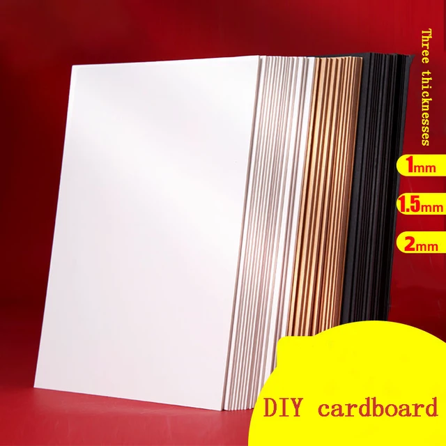 1mm Thickness 210*297mm Cardboard Cards Hard Board Paper Sheets white  Cardstock