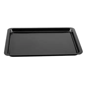 

1pc Carbon Steel Non-stick Barbecue Plate Pizza Tray Rectangular Tray Baking Tool