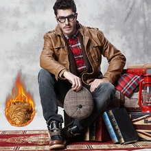 Теплые мотоциклетные куртки, кожаные куртки высокого качества, мужские пальто, верхняя одежда из искусственной кожи, мужская деловая Зимняя Куртка Jaqueta De Couro Masculino