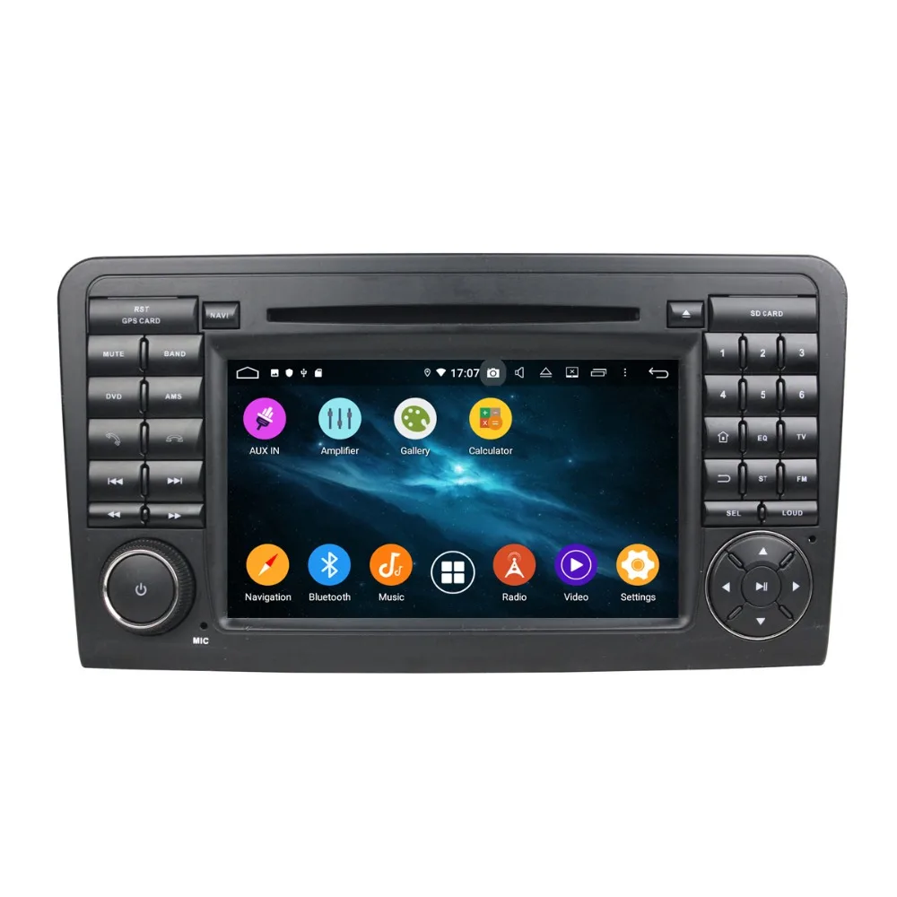 Android 9,0 мультимедийный плеер для Mercedes-Benz ML Class W164 05-12 радио головное устройство с dvd-плеером Радио Лента gps навигация