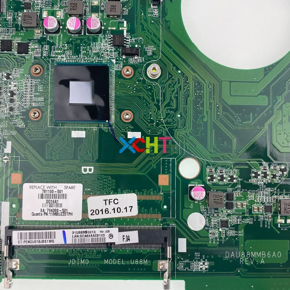 781100-501 781100-001 UMA w N3530 процессор для hp 15-F024WM 15-F ноутбук PC Motherbaord материнская плата Рабочая