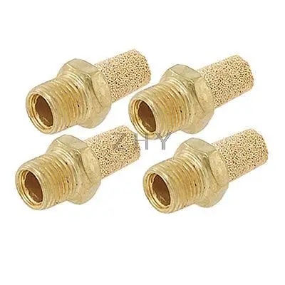 

4 Pcs Cylinders Sintered Noise Reduce Silencer Muffler