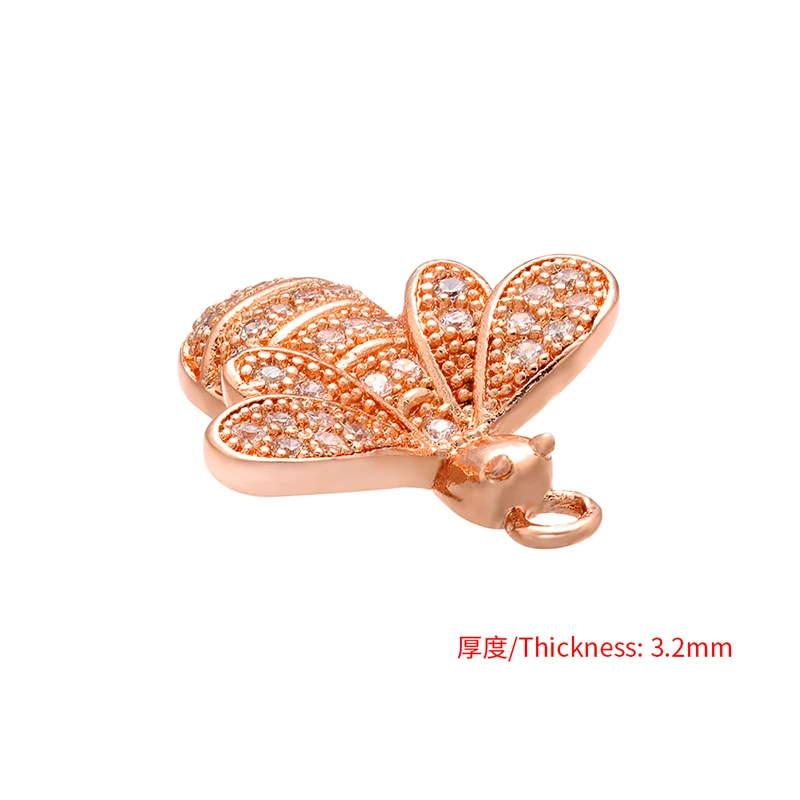 ZHUKOU изысканный хрусталь пчела животное кулон для женщин ожерелье серьги ювелирные изделия Аксессуары Модель: VD525