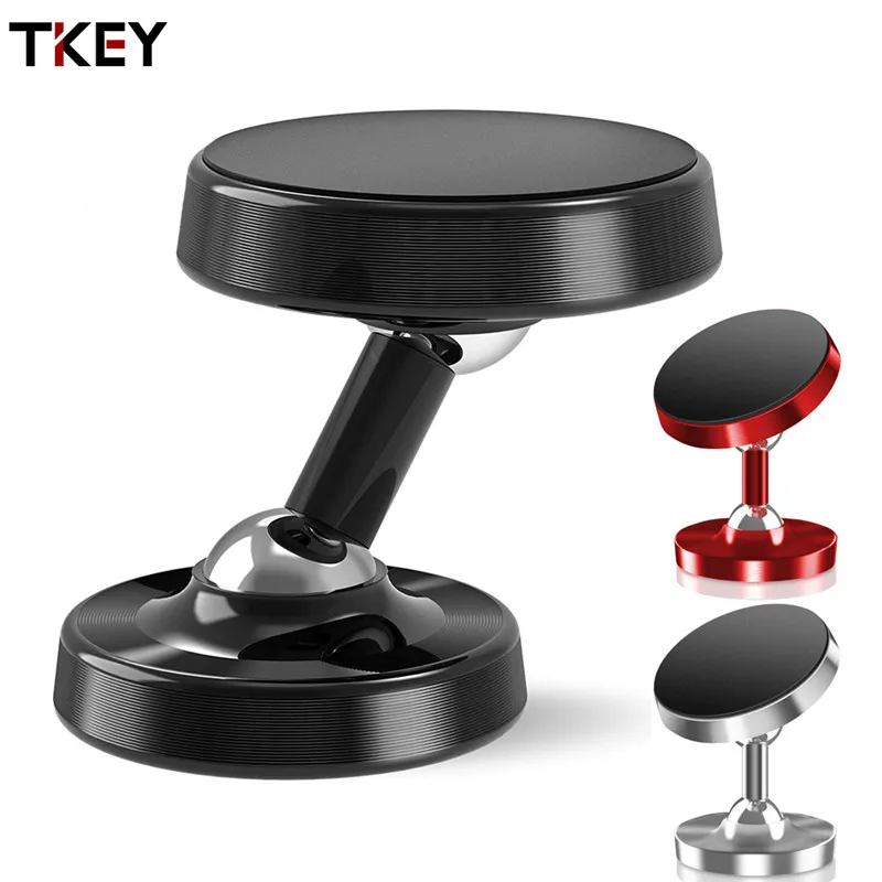 Tkey 360 + вращающийся магнитный автомобильный держатель для телефона на приборной