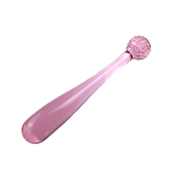 Pink Pyrex Glass Dildo Artificial Corn Penis Crystal Fake Anal Plug Prostate Massager Masturbate Sex Toy For Adult Gay Women Men 6