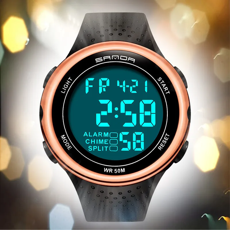

Free Shipping Led Digital Men's Watches Multifunction Boys Electronic Clock Diving Swimming Sport Wristwatches Relogio Masculino