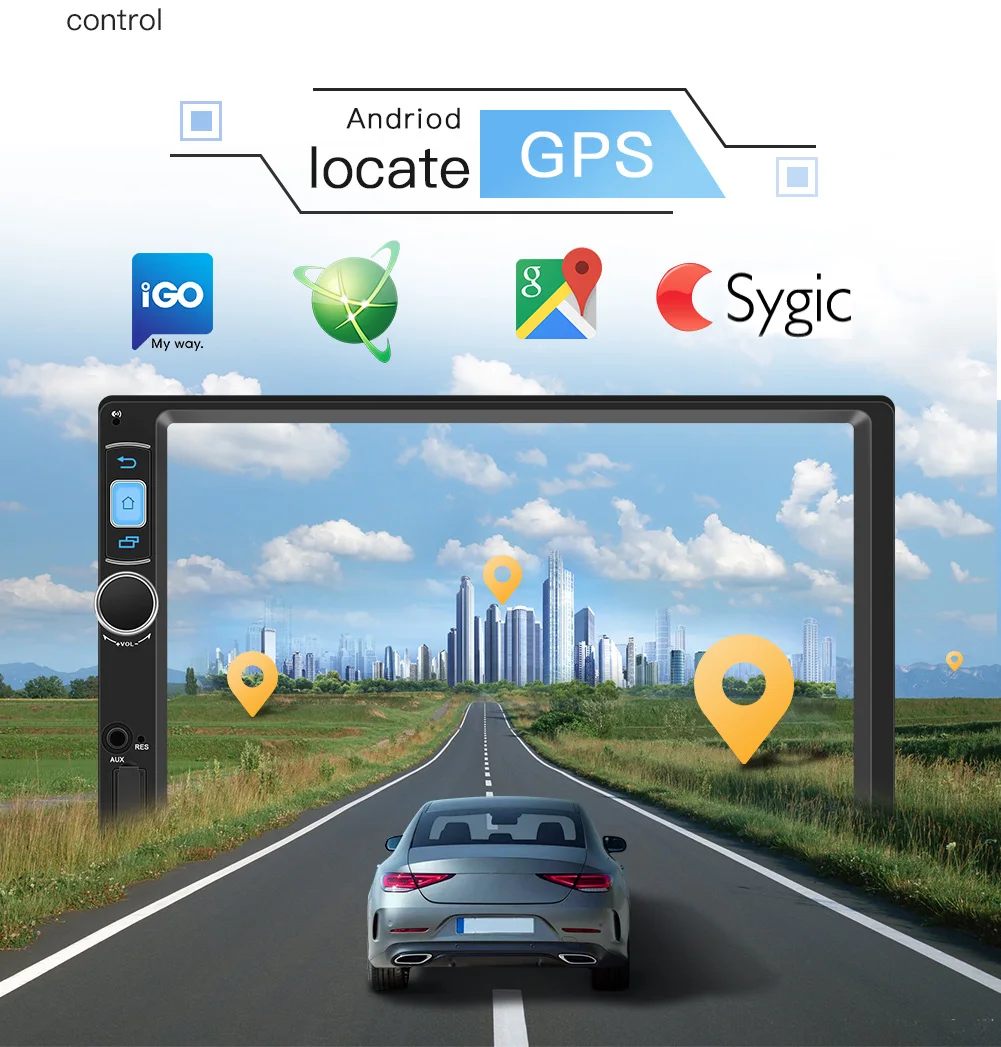 2din Автомобильная Радио Android8.1 мультимедийный плеер цифровой Mp5 плеер с Bluetooth/wifi gps FM AM приемник Suppport задняя камера