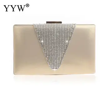 

Pink Rhinestone Clutch Purse For Women Wedding Party Pochette Femme Gold Evening Party Bags Crystal Clutches Chain Handbag Bag