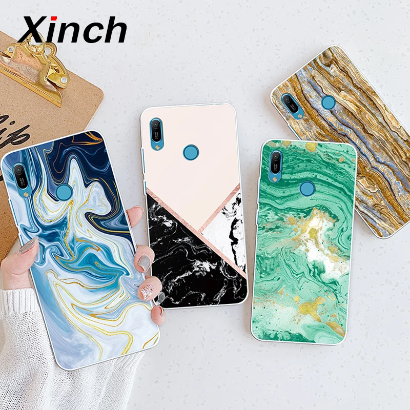 Мраморный чехол Xinch для Huawei Honor 10i 20i 8A 8S 9X Pro задняя крышка 10 Lite 20 телефона мягкий