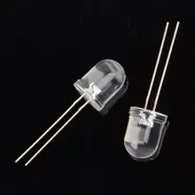 

10 PCS 10mm Ultra Bright Ultraviolet UV LED Light Emitting Diode 80-120MCD