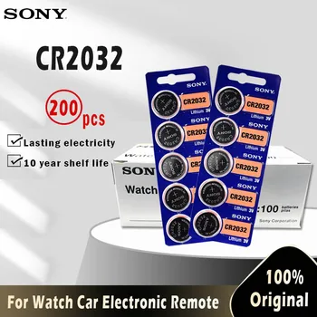 

200pcs For SONY CR2032 Lithium Button Coin Cell Batteries 3V CR 2032 DL2032 ECR2032 BR2032 Battery For Watch Electronic Remote