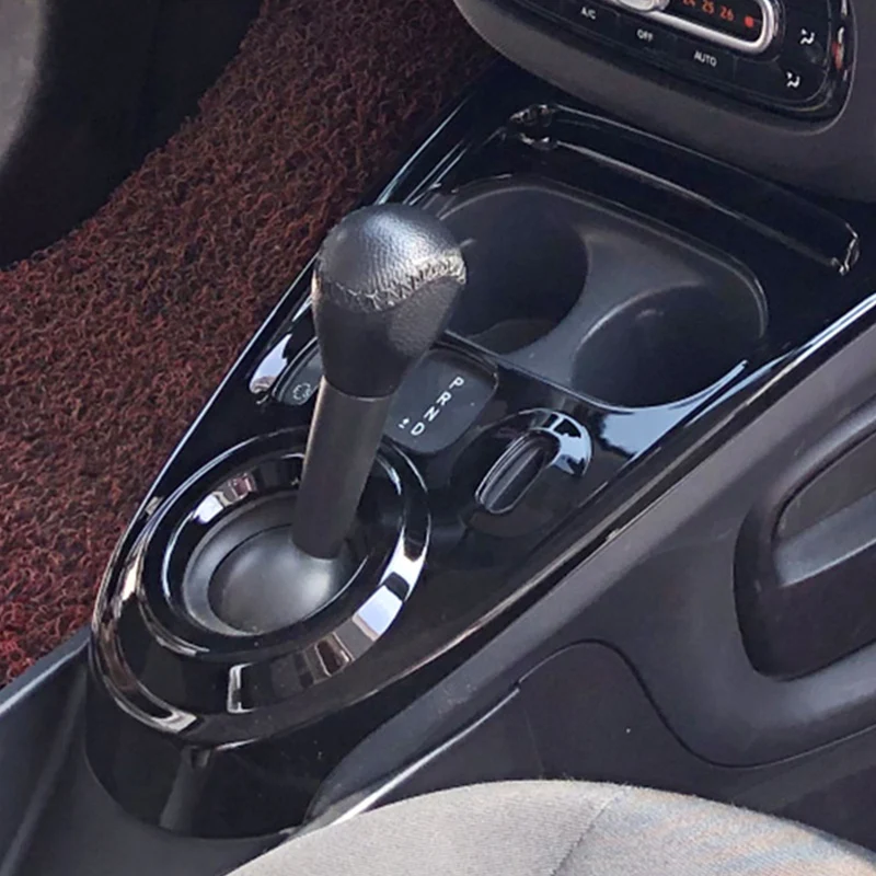 Gear Shift Panel Cover Interior Decoration Sticker For Mercedes Smart 453 fortwo forfour Car Styling Modification Accessories