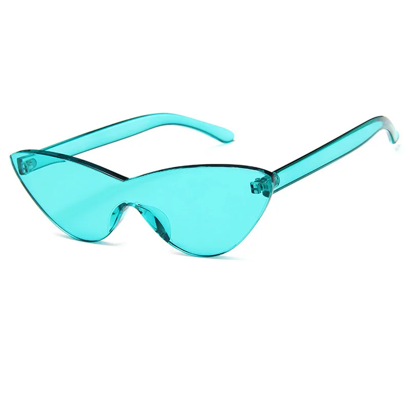 

Thick Flat Top Sunglasses Female Festival Red Cat Eye Sun Glasses Women Candy Punk Gothic Futuristic Cateye Eyewear UV400