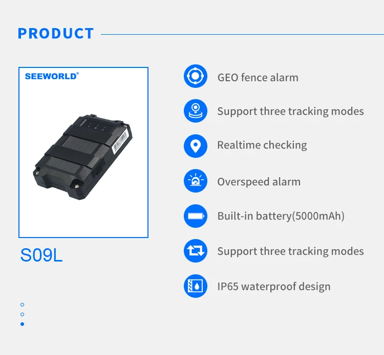 

SEEWORLD 4G New trend 4G wireless longlife gps real time tracker with 5000mAh big battery for more than 30 days standby