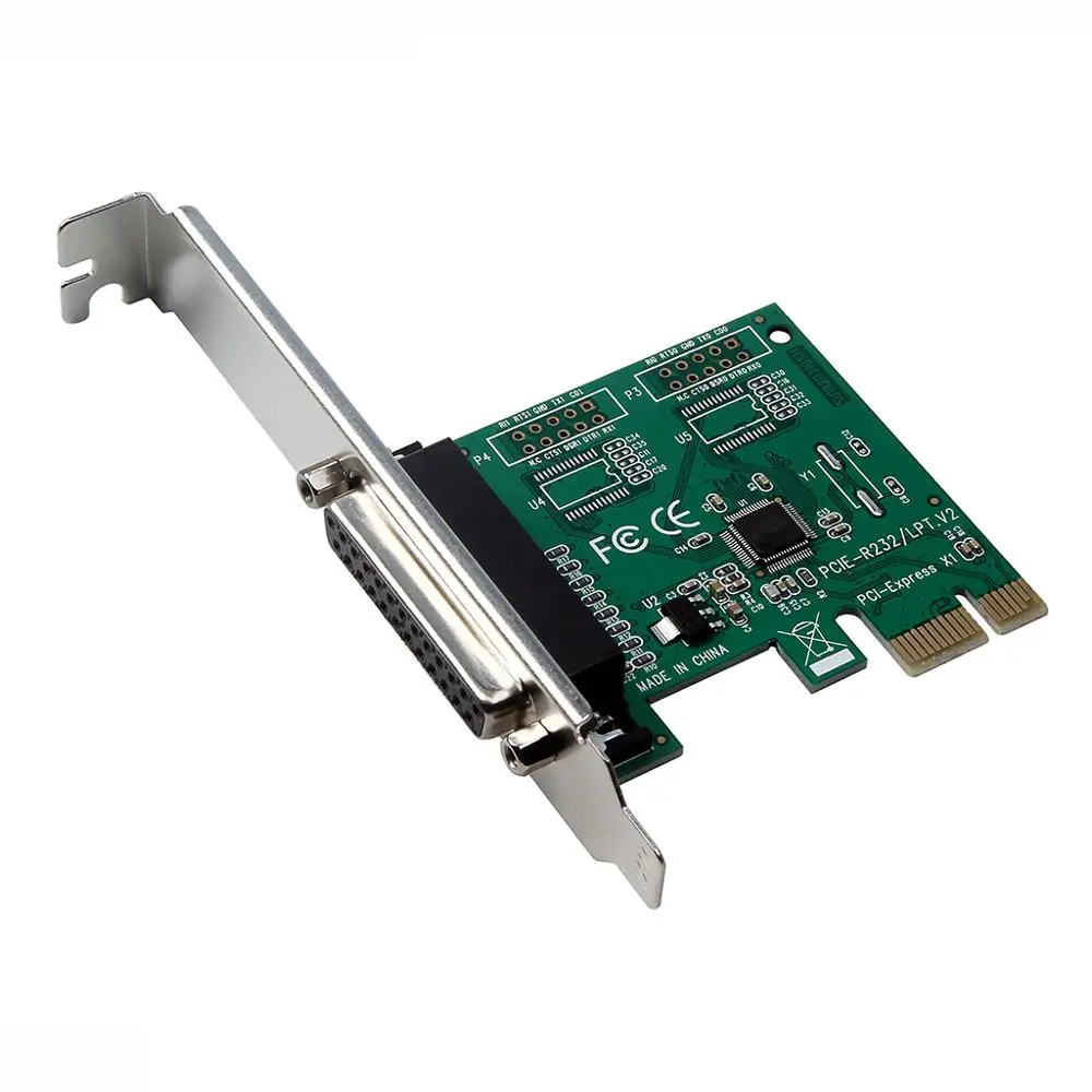 PCI-e 1x к DB25 LPT параллельный порт расширения конвертер адаптер карта для
