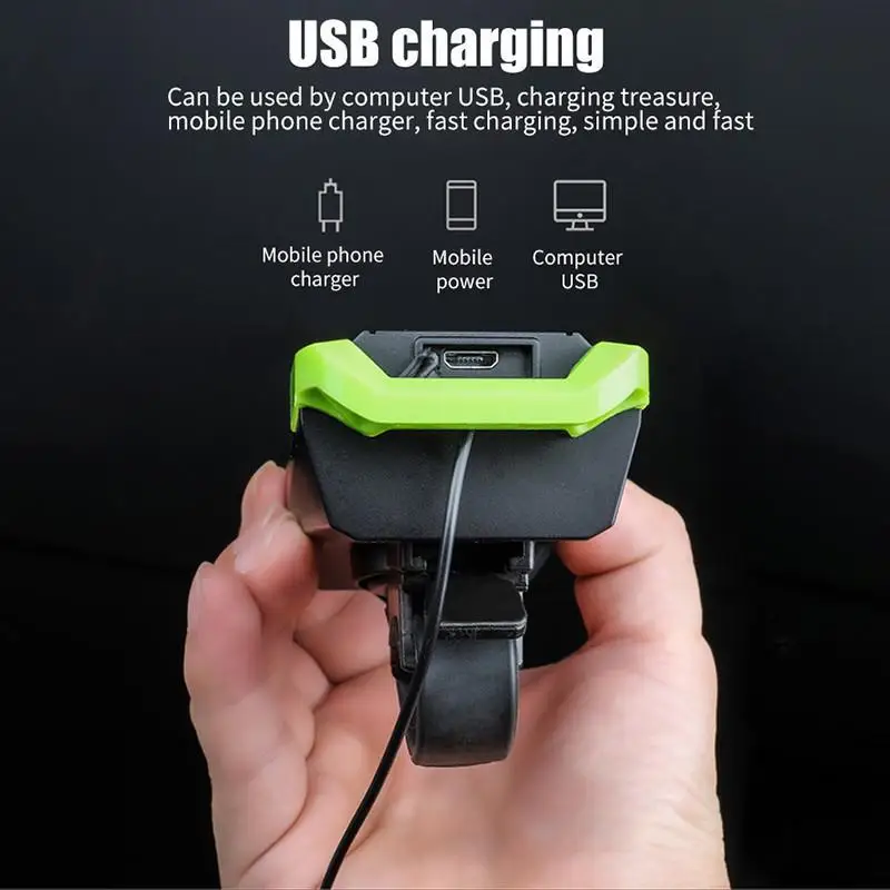 Передние велосипедные фары USB Перезаряжаемые 2-светодиодный фонарик для горных велосипедов