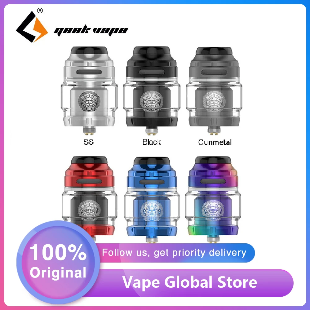 Оригинальный GeekVape Zeus X RTA Танк 4,5 мл двойной дымоход Postless сборка Дека электронная сигарета Vape Танк против Zeus двойная катушка AMMIT MTL