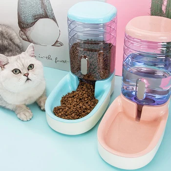 

Newly Pets Cats Dogs Automatic Waterer Water Dispenser 3.8 L or Food Feeder Pet Automatic Feeder VA88