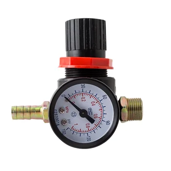 

0-1.0Mpa 1/4inch Spray Air Regulator Air Pressure Adjustment Table Tools Gas Source Processor