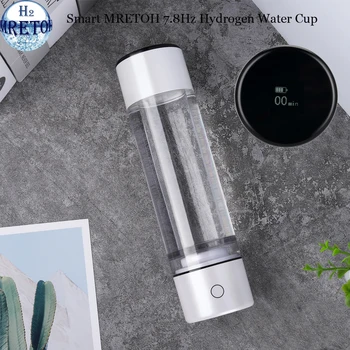 

Smart MRETOH 7.8Hz Rechargeable Nano High Hydrogen Water Generator Electrolysis H2 Bottle Promote Blood Circulation Anti-Aging