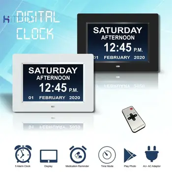 

Digital Day Clock LED Calendar Dementia Alarm Time Date Month Year Memory Loss