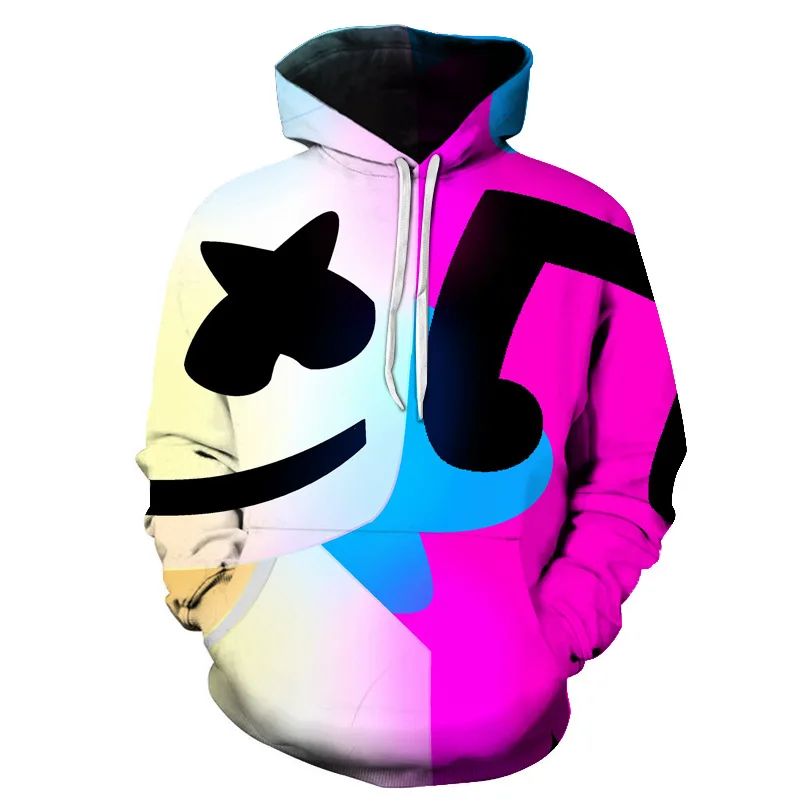 DJ Marshmallow Sudadera con capucha personalizada, nuevo 3D, para mujer/hombre, ropa de calle cálida, Sudadera con capucha max 6XL|Sudaderas con capucha y sudaderas| - AliExpress