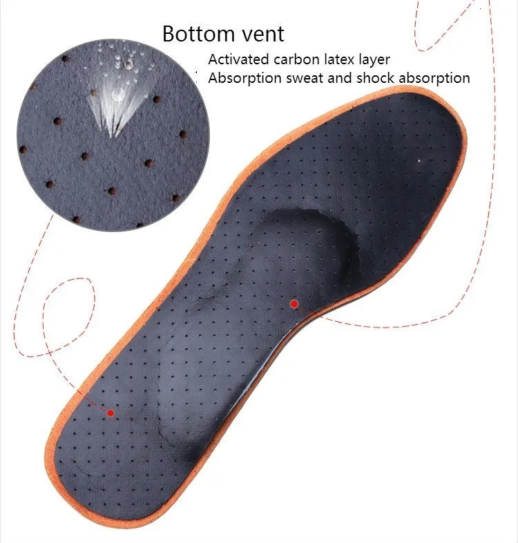 Кожаные ортопедические стельки унисекс свободного размера с супинатором, стельки для плоскостопия, стельки для уменьшения боли в ногах