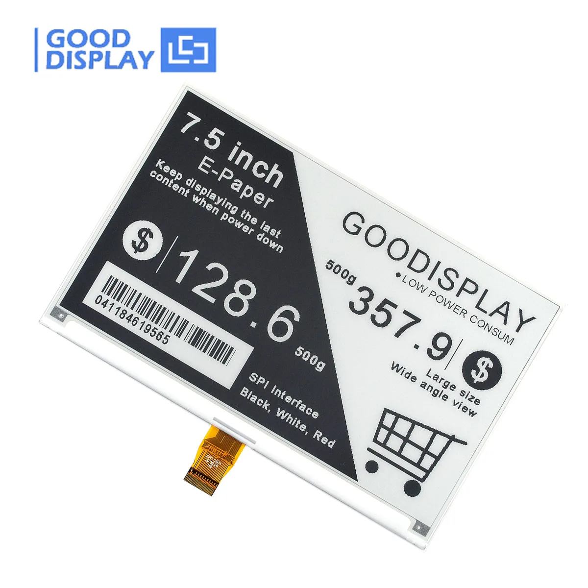 Goodisplay Raspberry pi E-ink Tela Fabricante 7.5 e Exibição de Papel Gdey075t7 - Imagem 4