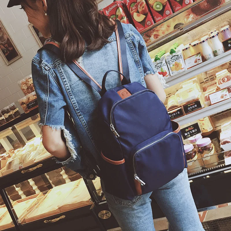 

2019 new JIULIN nylon Korean version of the multi-functional college wind fashion leisure travel backpack