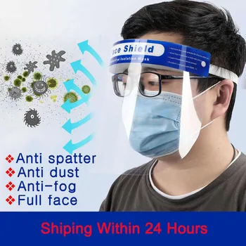 

Protection Face Shield Full Face Covering Facial Anti-dust Anti-splashing Face Eye Nose Mouth Protection Plastic Clear Mask