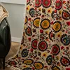Bohemian Sunflower Cotton Linen Curtains with Tassels for Living Room Bedroom Kitchen Balcony Room Floral Window Blinds Factory 3
