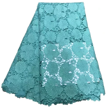 

NEW Nigerian Lace Fabric for wedding african lace fabric guipure cord lace with stones Water Soluble 5yards