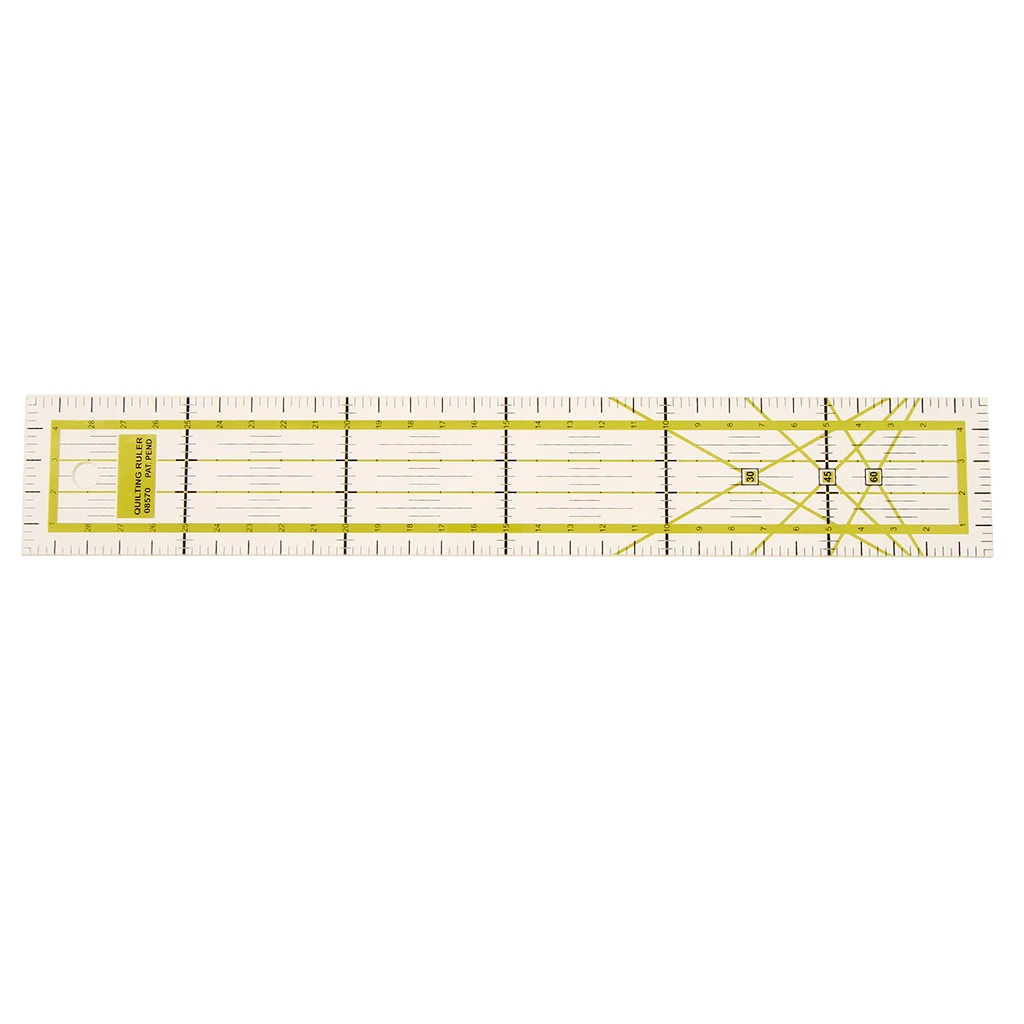 1 Piece 30x5cm Plastic Rectangle Quilting Patchwork Template Ruler for Sewing Craft