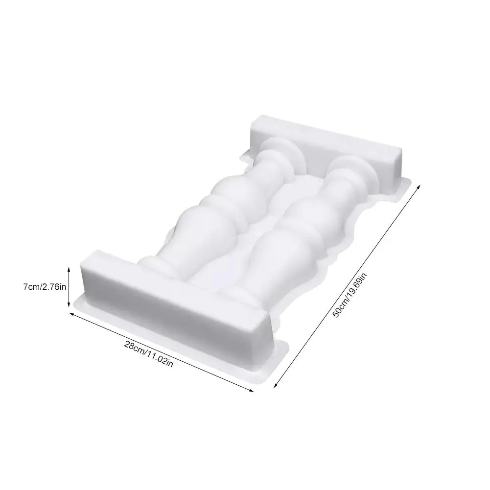 Roman Vase Column Plastic Fence Mold Double Vase Art Fence Mold Path for Concrete DIY Home Garden Ornament Decor