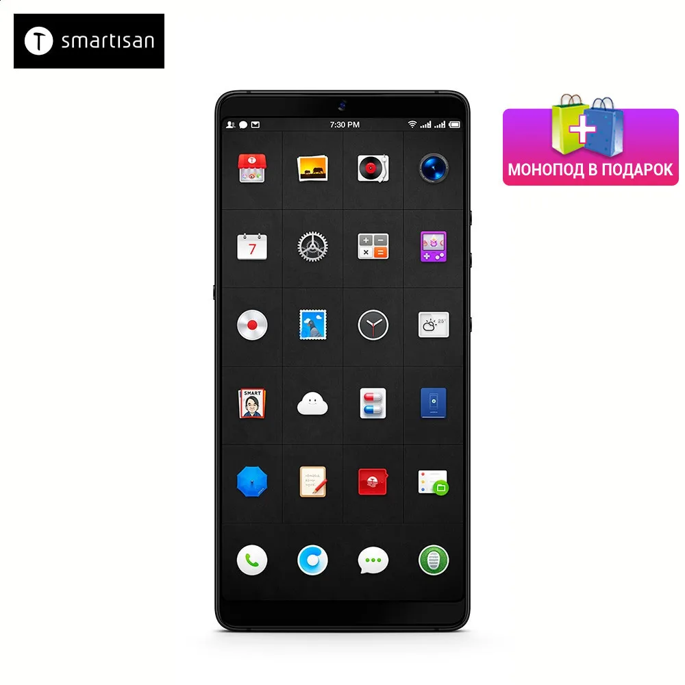 Смартфон Smartisan U3 Pro 4+64G #400 экран 5 99&quot с разрешением 2160x1080 камера 12Мп емкость
