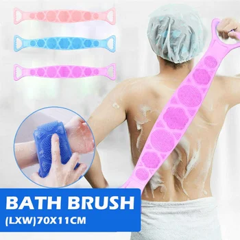 

Silicone Brushes Bath Towels Rubbing Back Mud Peeling Body Massage Shower Magic Brush Flexible Scrubber Skin Cleaning