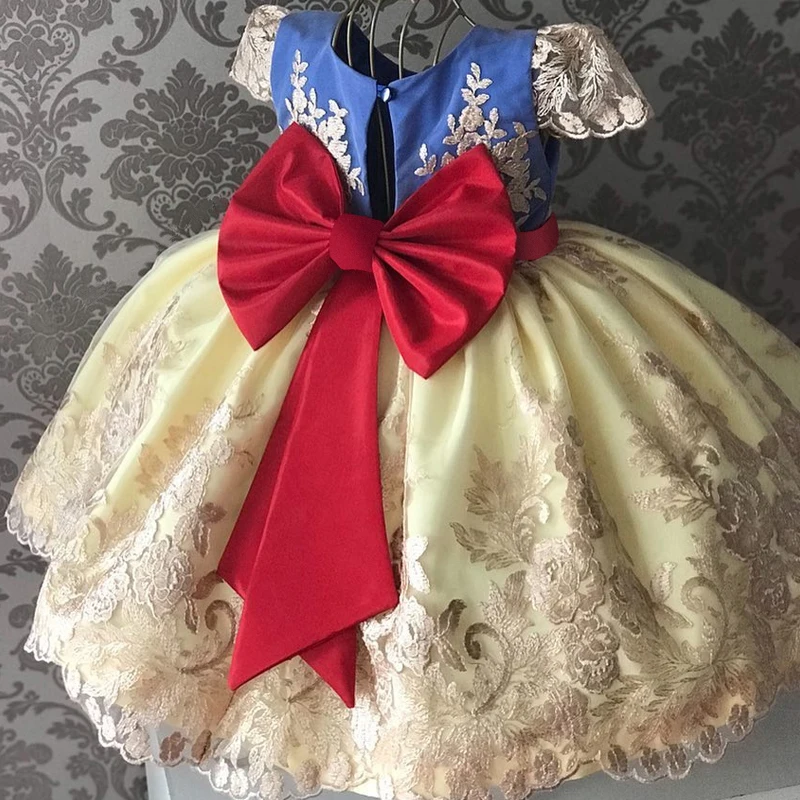 Flower Princess Party Dresses Children's Clothing Kids Dresses for Girls Wedding Elegant Gown for 4 6 8 9 10 Yrs Chritmas Dress