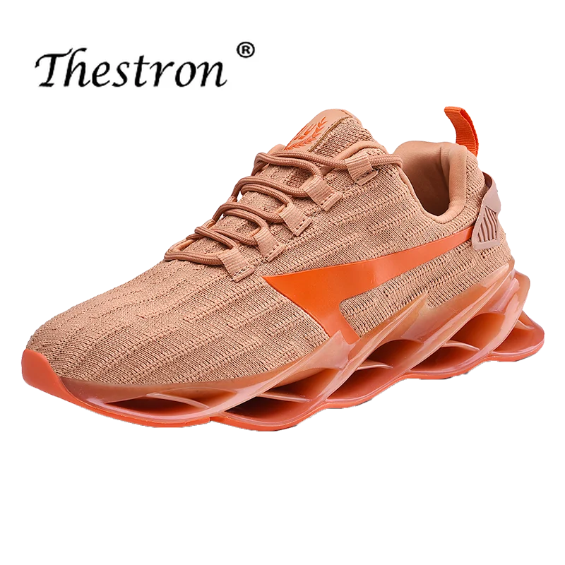 2020 New Men's Fly-knit Breathable Blade Bottom Luxury Fashion Running Shoes Men's Retro Sneakers British Fashion Sneakers 39-44