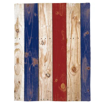 

Vintage Wooden Board Throw Blanket Portable Flannel Blanket Hotel/Sofa/Office/Plane Travel Blankets for Beds