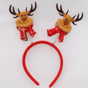 

Christmas Headbands Santa Tree Hoop Adults Kids Headwear Xmas Party Cosplay Prop Gifts Decorations
