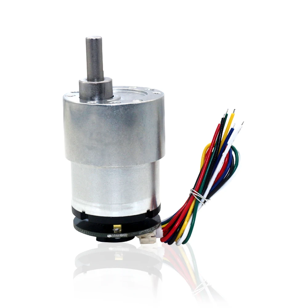 6V 12V DC Electric Gear Motor With Hall Encoder 7-1590Rpm Micro DC DIY Smart Car Gear Motor With Speed Measurement Function