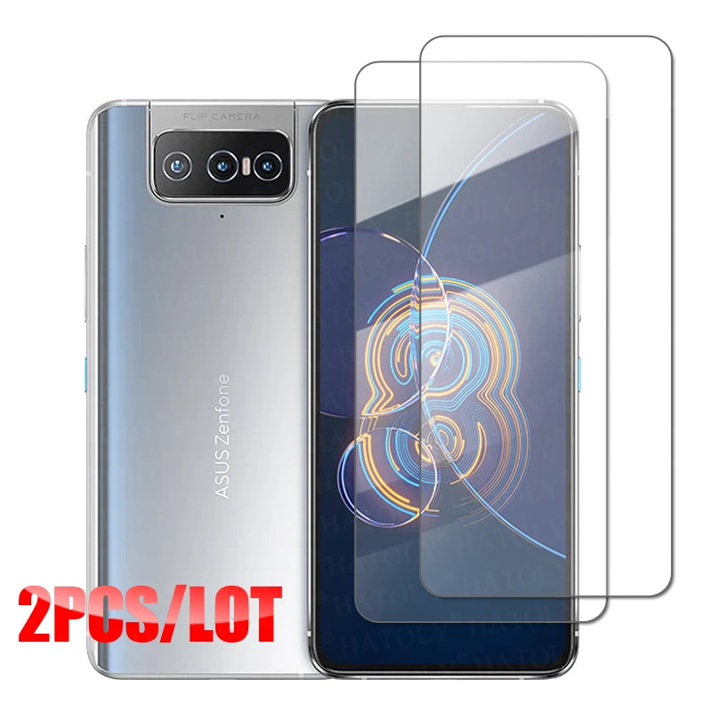 For Glass Asus Zenfone 8 Flip ZS672KS Clear Tempered Glass Zenfone 8