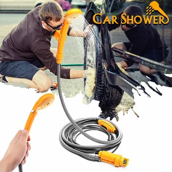 

12V Portable Outdoor Camping Travel Car Pet Dog Shower Hiking Flowering Plants Watering Camping Shower