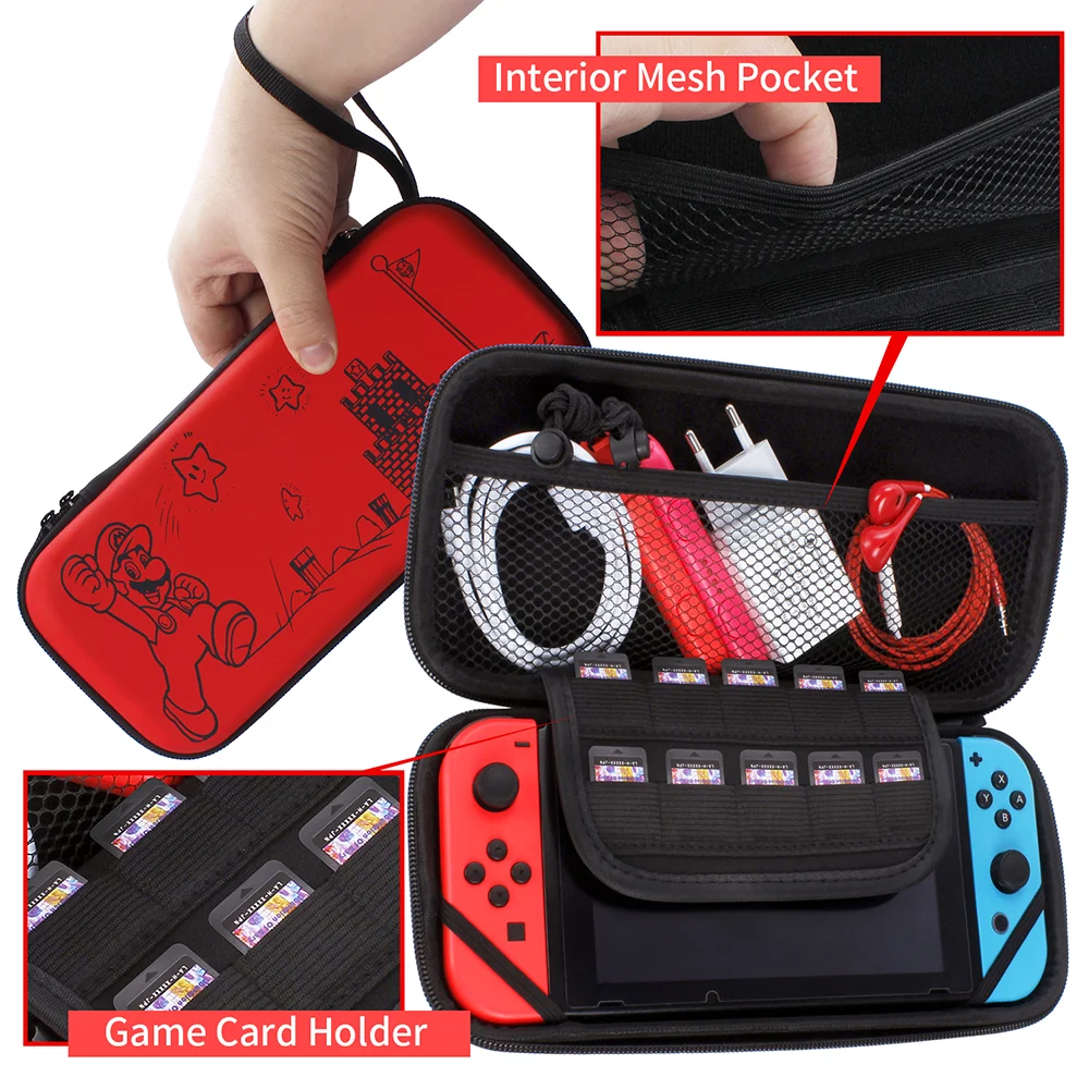 Super Mario Bros Cartoon Switch Case, PC Protetor Shell Duro, Anime Shell,  Acessórios Do Jogo Do Controlador, Oled - AliExpress