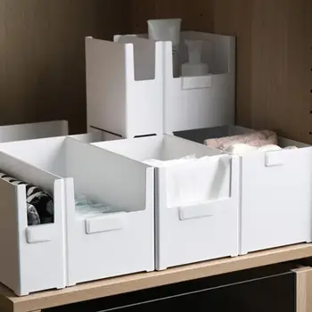 

OUNONA Multi-purpose Desktop Storage Box Superposition Storage Box Office Organizing Box Plastic Storage Container