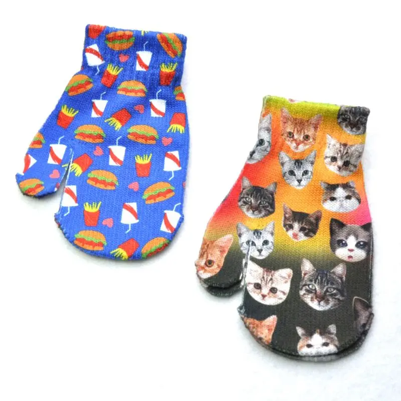 Baby Winter Warm Gloves Kid 3D Animal Anti-Scratch Mittens Boy Girls Funny Glove G99C