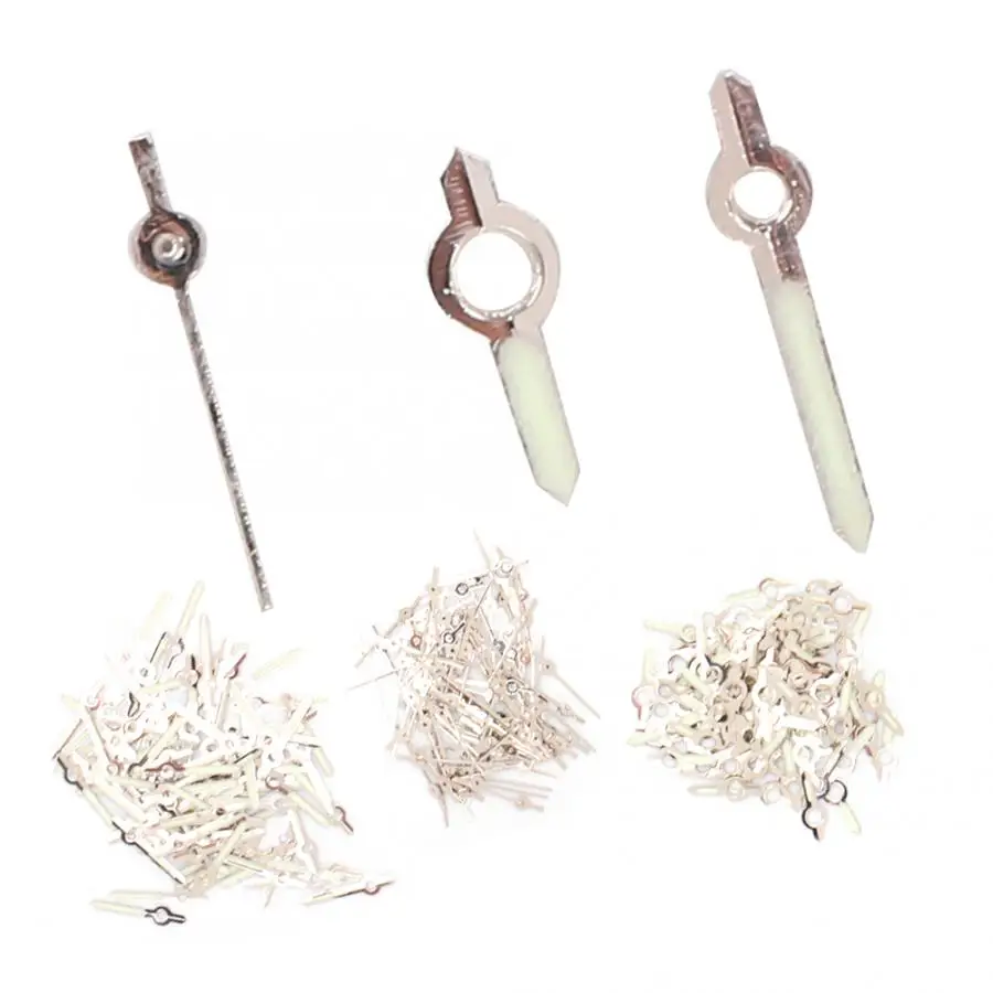 300Pcs Silver Luminous Watch Hour Minute Second Hands Needles Replacement Accessory Part for 2035 Movement Repair | Наручные часы